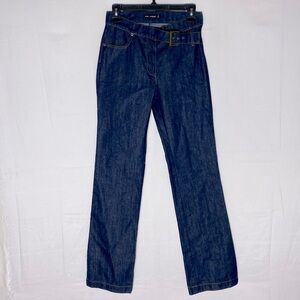 Cop.Copine Melo Indigo Denim Mid Rise Straight Leg Jeans 26